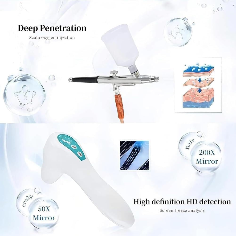 Skin Hair Analyzer, Scalp Massager with 7 Handles thumbnail