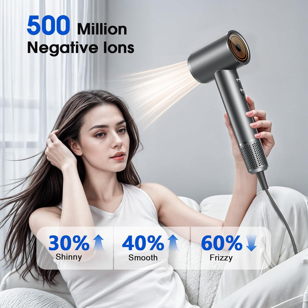 Hair Dryer, Professional Ionic Hair Dryer for Fast Drying thumbnail