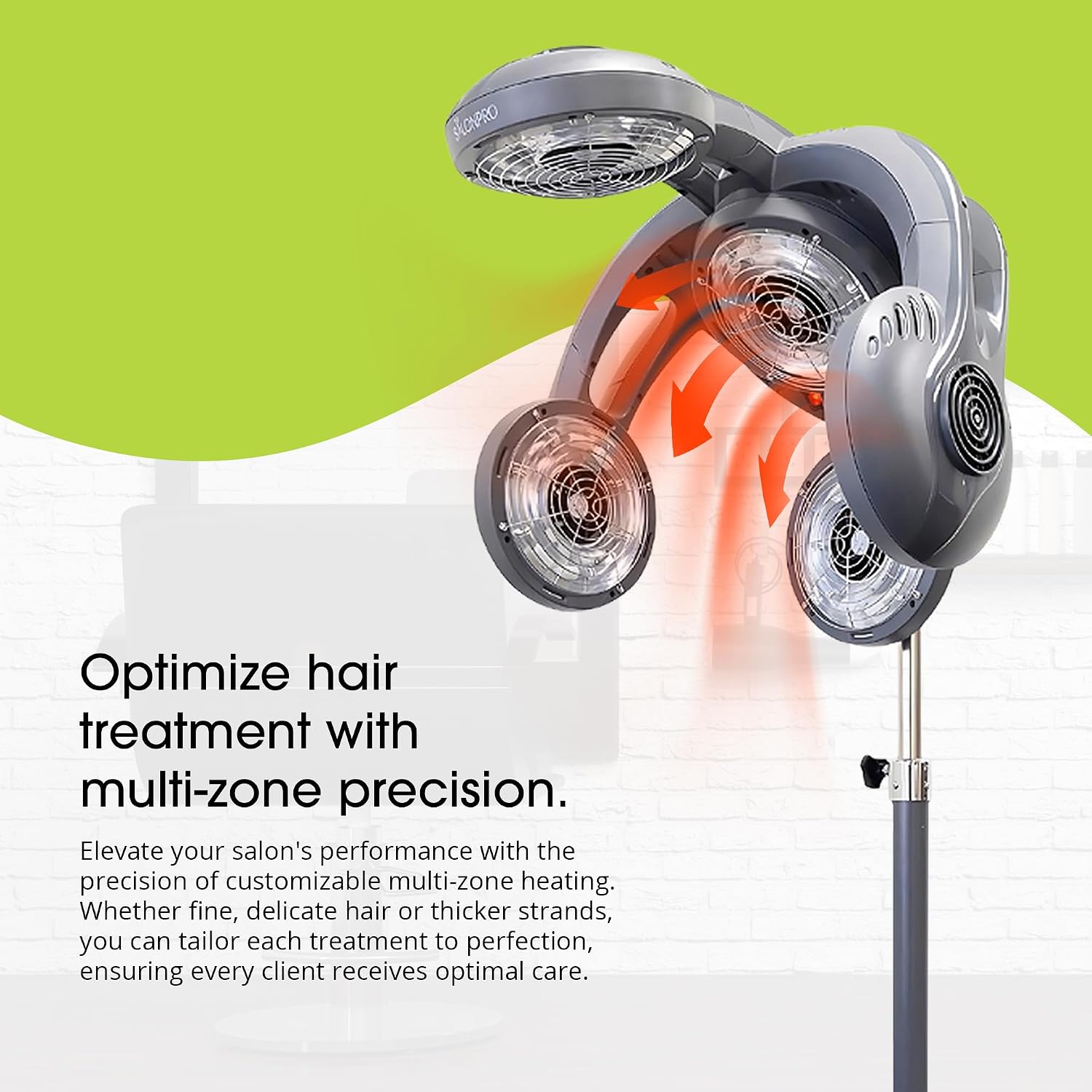 Multi-Zone + Professional Infrared Hair Color Processor &amp; Multi-Function Dryer