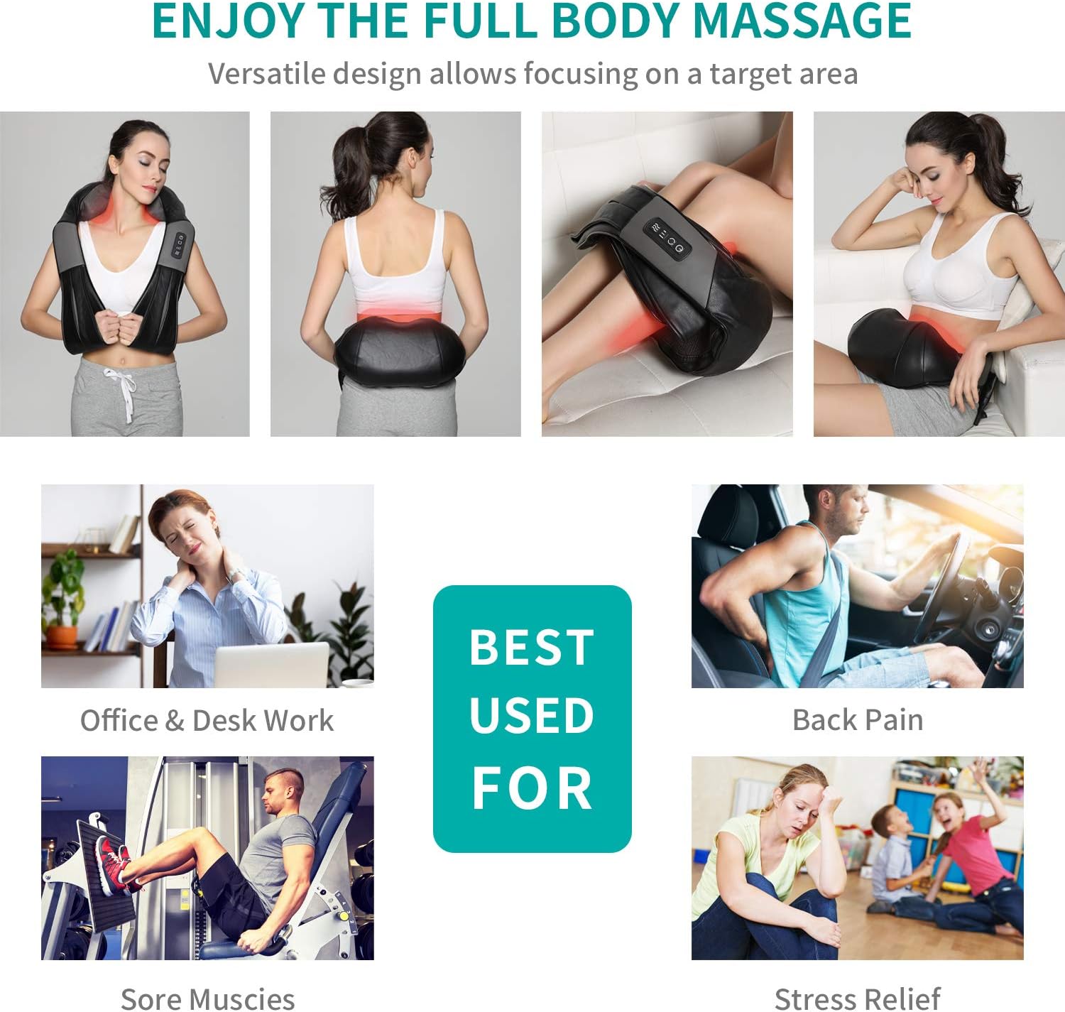  Back Massager with Soothing Heat