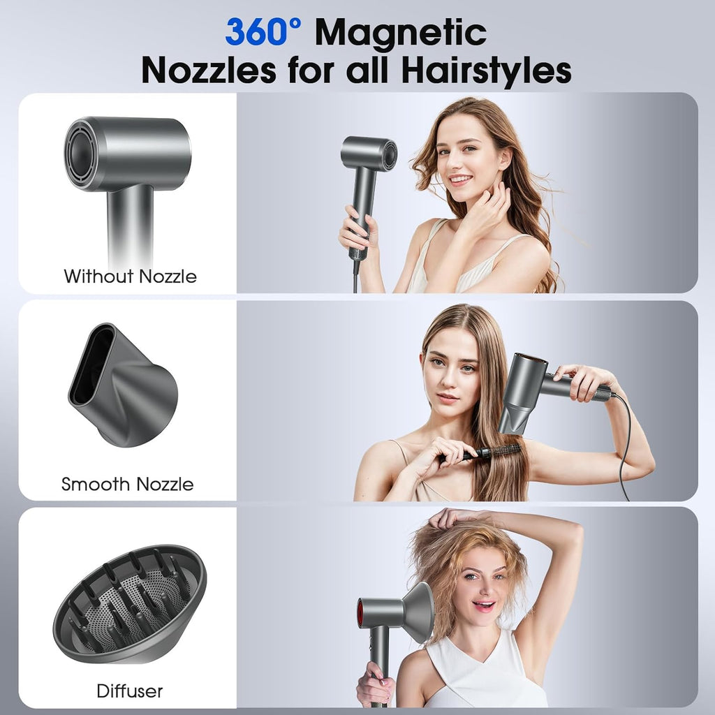 Hair Dryer, Professional Ionic Hair Dryer for Fast Drying thumbnail