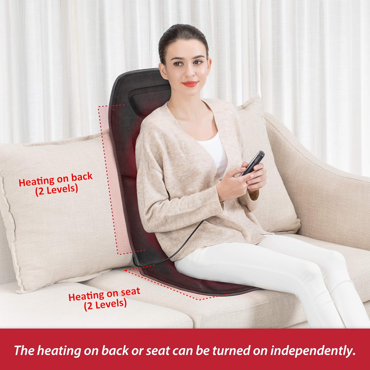 Massage Seat Cushion with Heat