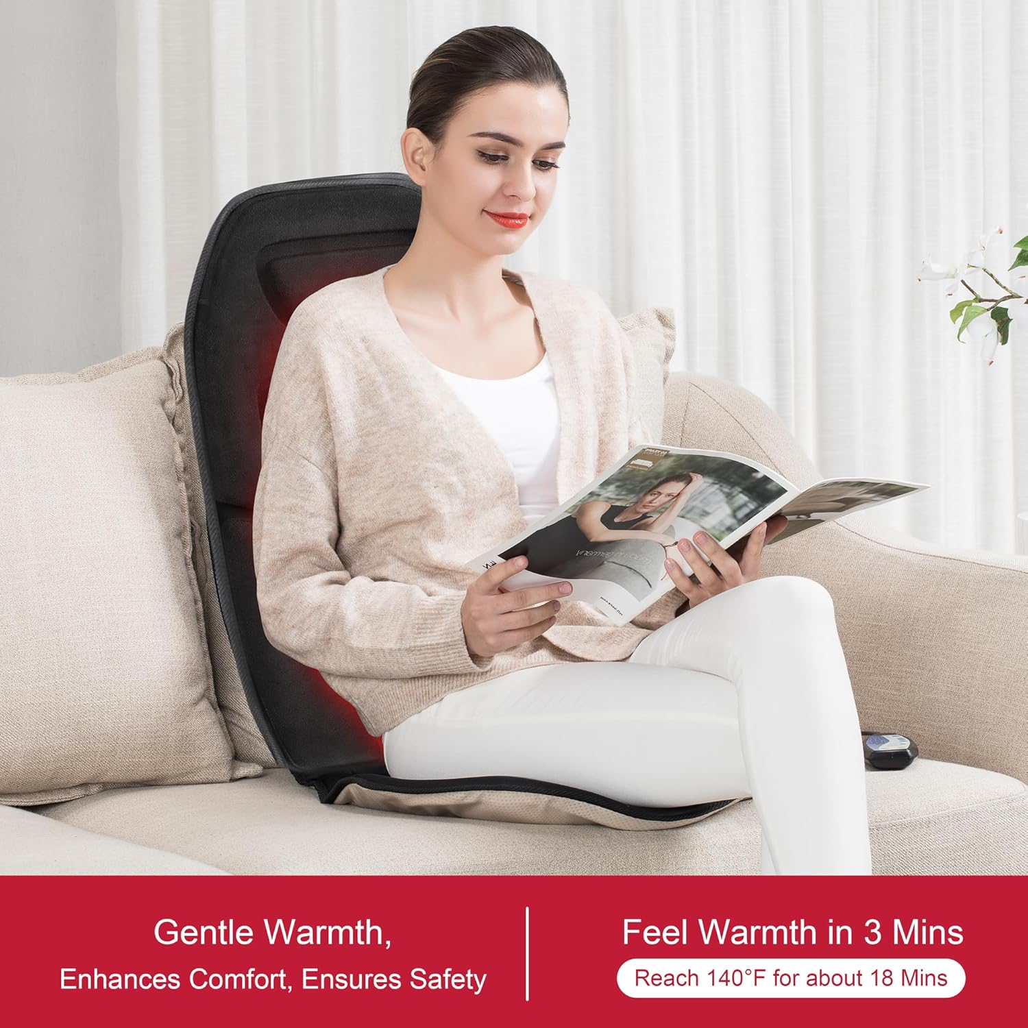 Massage Seat Cushion with Heat