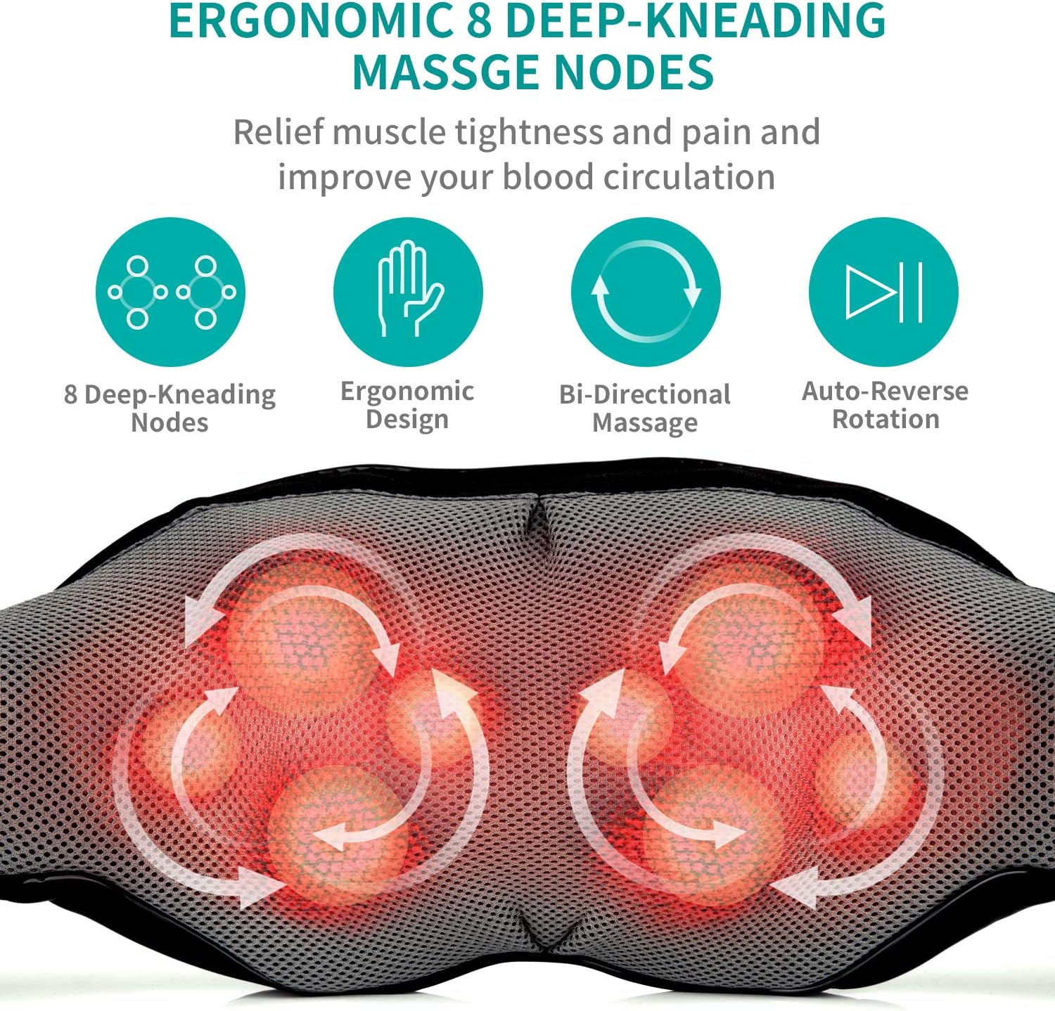  Back Massager with Soothing Heat